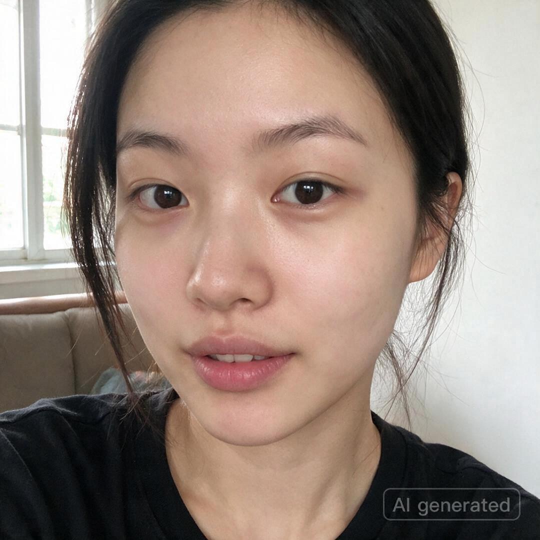 美颜后