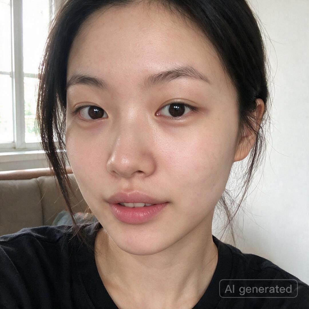 美颜后